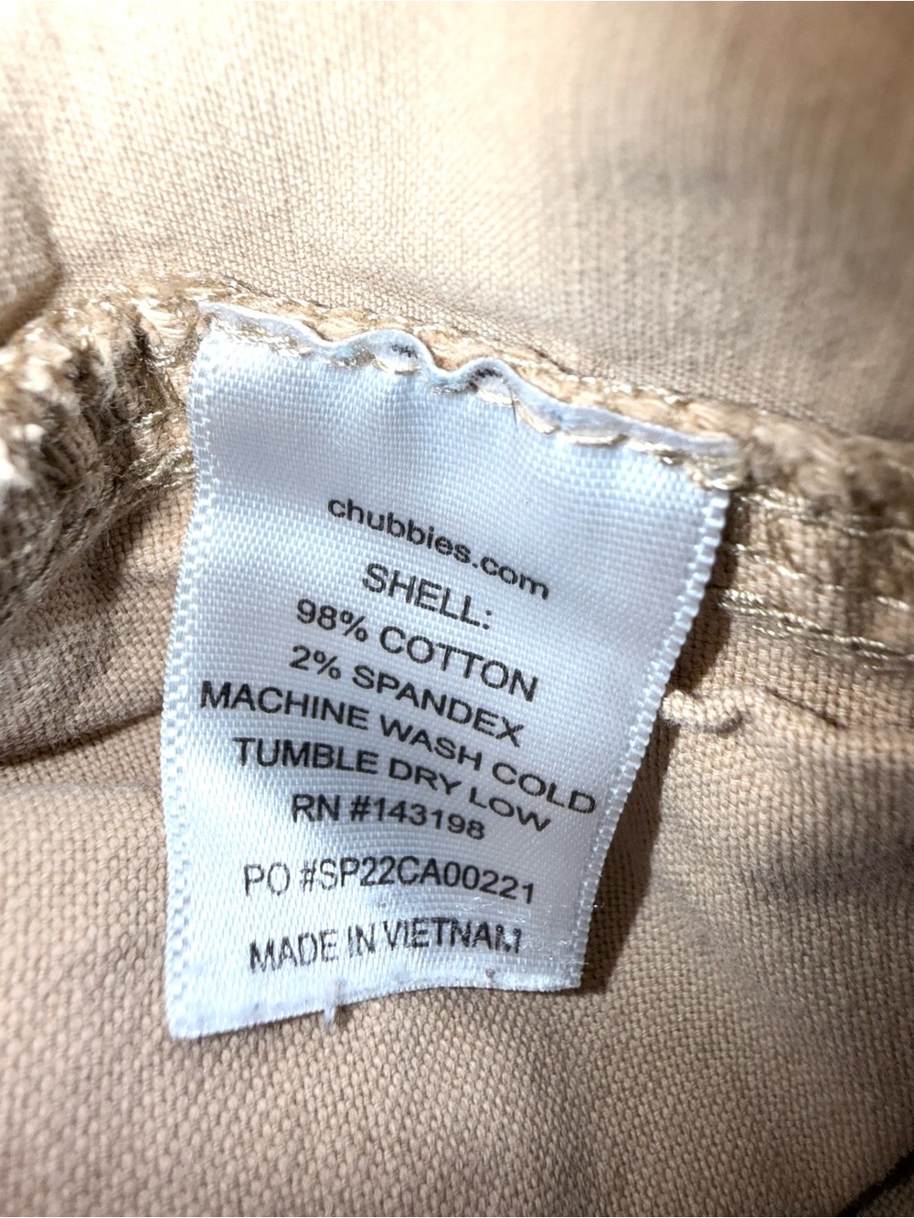 Chubbies Men’s The Khakinators in Khaki Med 5.5” Inseam Orig $64.50 - Picture 5 of 8